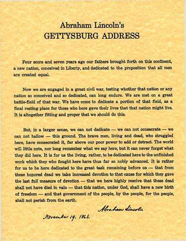 Gettysburg Address