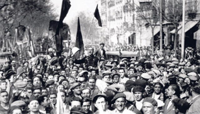 La caida de la monarquía