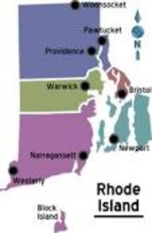 Rhode Island:Roger Williams found it:He was banished from Massachusetts
