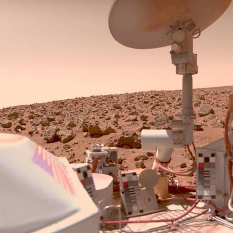 The First Viking Probe Lands On Mars