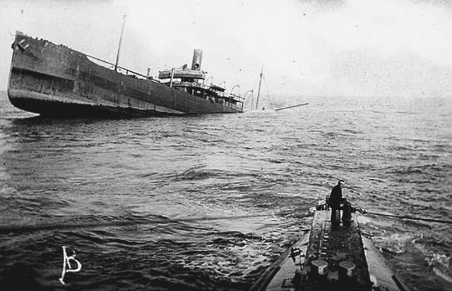 Germany begins unrestricted submarine warfare