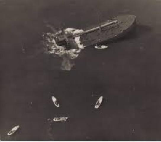 German U-boats attack merchant ships in the Atlantic