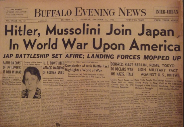 The Axis Powers Declare War