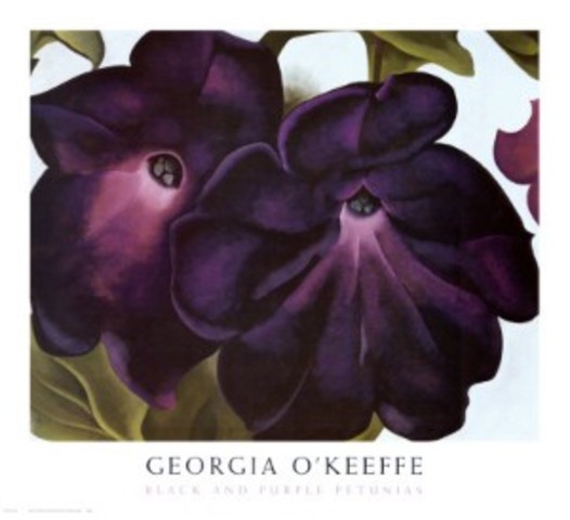 "Purple Petunias"- Georgia O'Keeffe