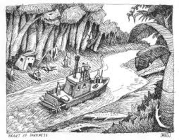 Conrad's ship arrives to Matadi