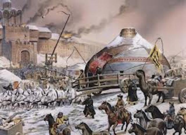 Разгром монголо-татарами Киева.