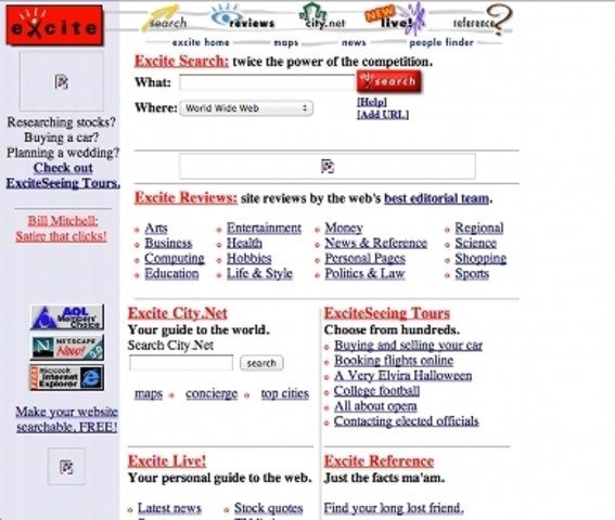 Excite! buscador de archivos de una biblioteca