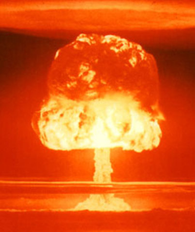 The United States drops an atomic bomb on Nagasaki.