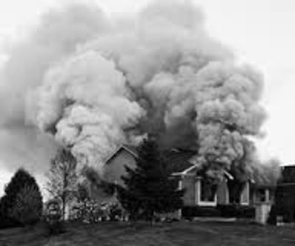 Miss Maudies house burnt down.