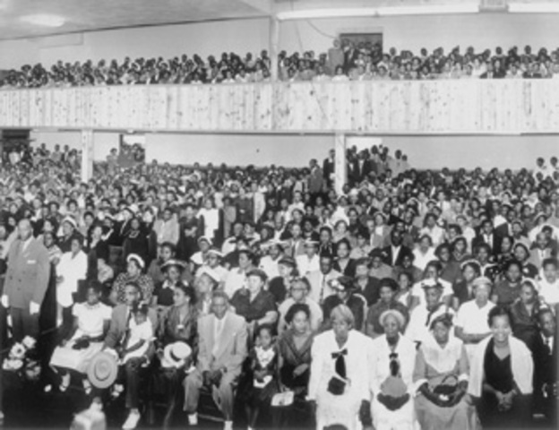 Calpurnia takes Jem and Scout to her church.
