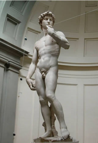 Michelangelo completes David