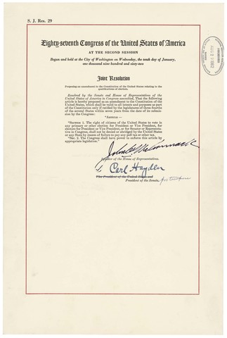 24th amendment to the Constitution