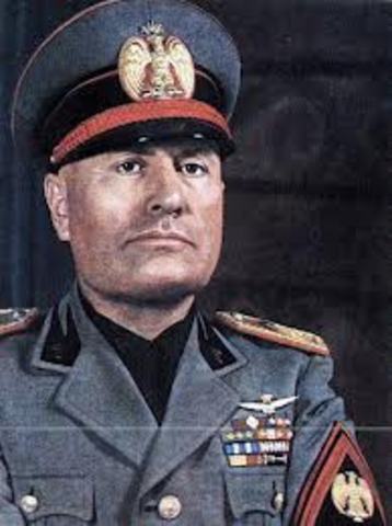 Benito Mussolini appointed Prime Minister of Italy