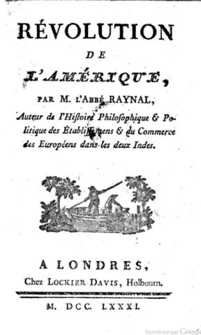 Publication "Révolution de l'Amérique"