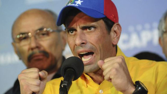 Capriles desconoce la derrota