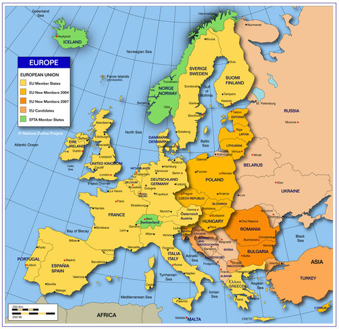 The new map of europe