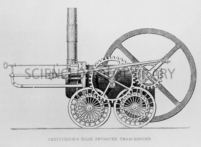 Steam-Driven Locomotive