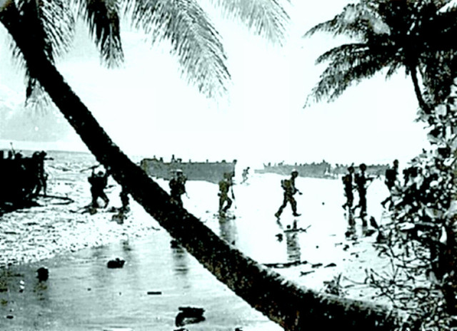 US Marines land in Guadalcanal