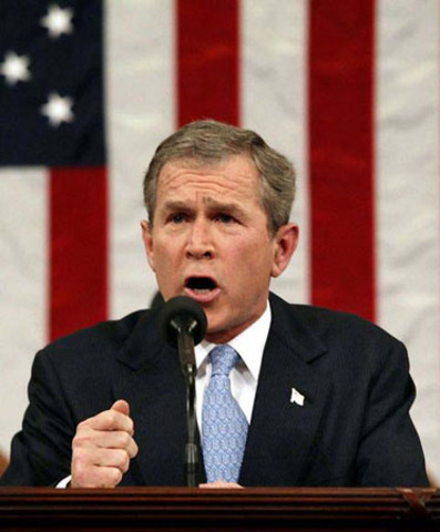 President Bush called the nations of North Korea,Iran, and Iraq the "axis of evil"