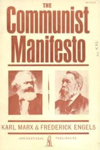 Karl Marx writes the Communist Manifesto