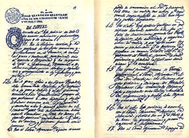 Declaracion de Independencia de Honduras