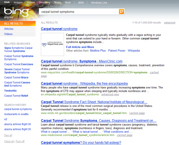 Bing Health la salud