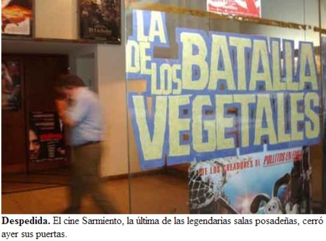 Cierre del Cine Sarmiento