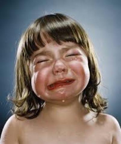 Cuando yo tenía un año, yo lloraba, yo babía, y yo gatíaba.