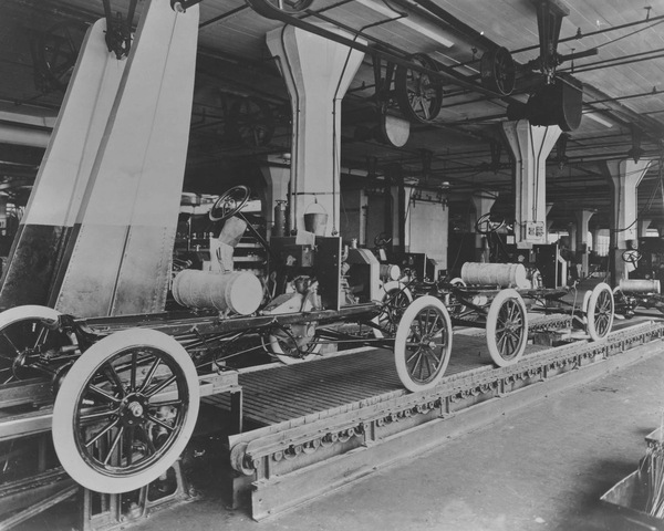 Henry Ford invents the assembly line