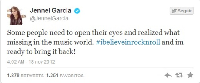 “Algumas pessoas precisam abrir os olhos e perceber o que falta no mundo da música. #euacreditonorocknroll e estou pronto para trazê-lo de volta!”