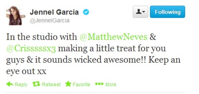 No estúdio com @MatthewNeves & @Crisssssx3 fazendo uma pequena surpresa para vocês e parece incrivel! Mantenha-se atento xx