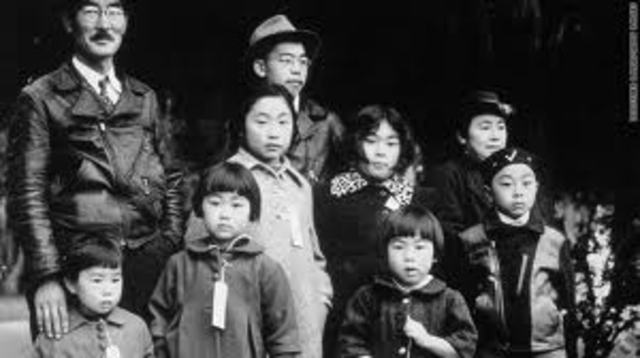 Japanese Americans interned in isolated camps