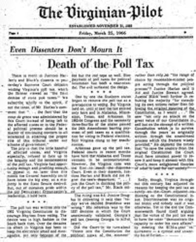 Harper v. Virginia Board of Elections