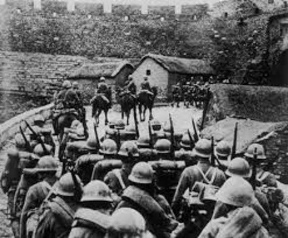 Japan seizes Manchuria, China.