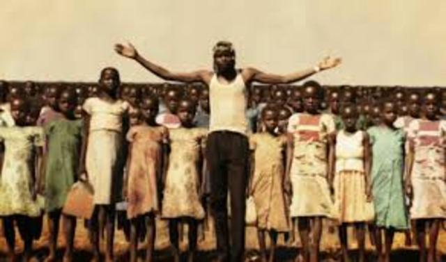 Start of Kony's "The Lord's Resistance Army"