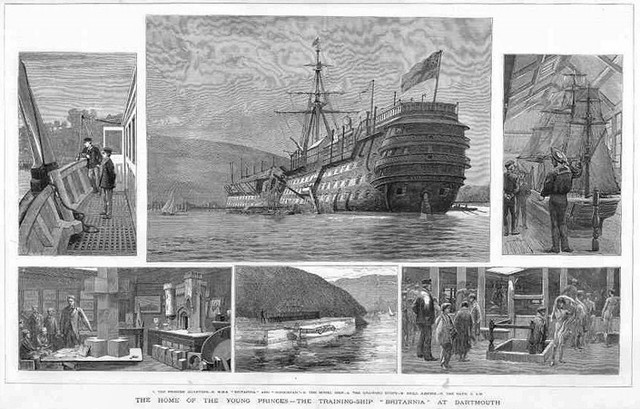 Ship Dartmouth arrives at the Boston Harbor