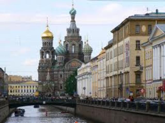 St. Petersburg became capitol of Russia