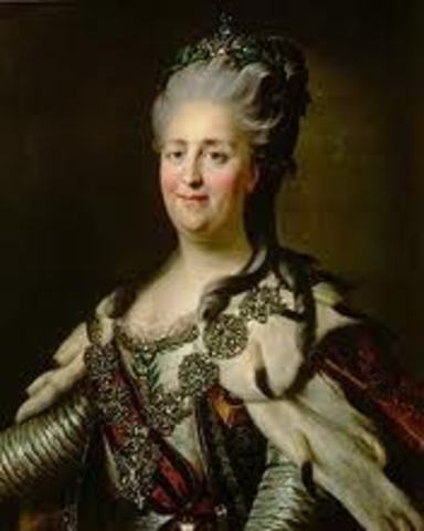 Catherine the Great comes into power