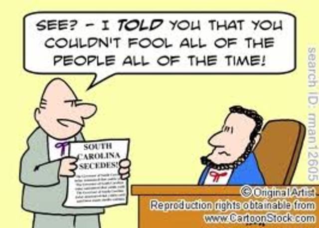 South Carolina secedes from Union