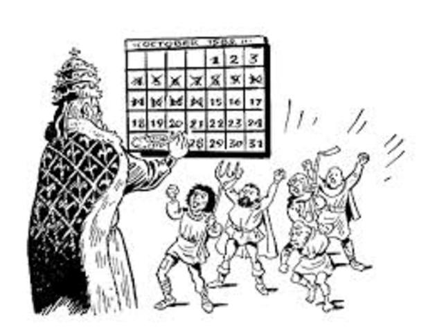 The Gregorian Calendar is adopted in Scotland. The year begins on 1st January instead of 25th March