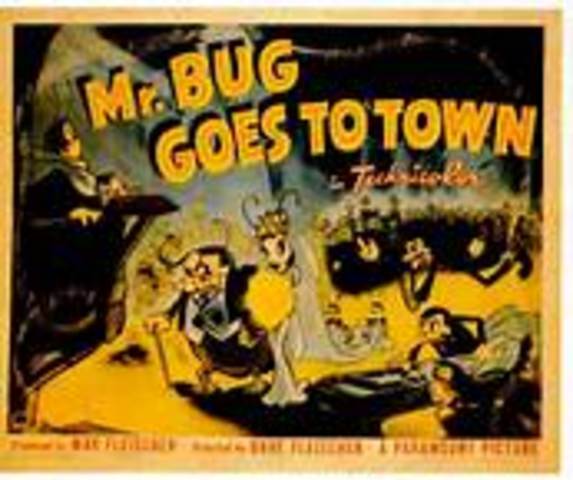 The first full-length animated musical, Mr. Bug Goes to Town, is released