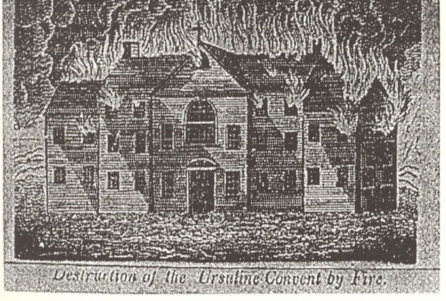 The Ursuline convent burned