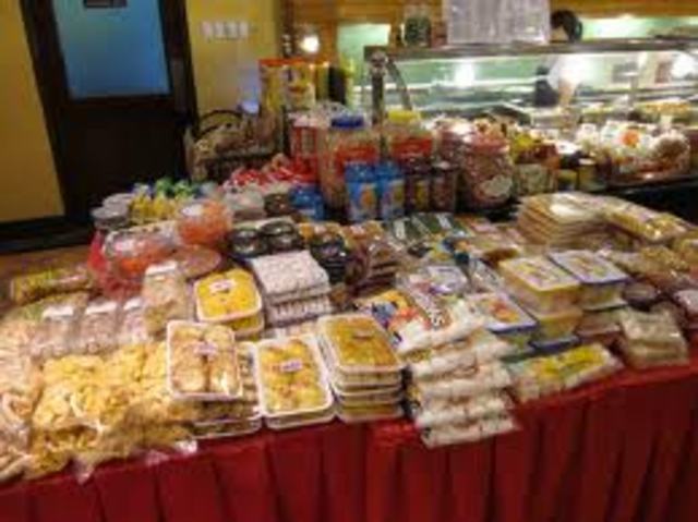 Atticus gets a bunch of food at his door step.