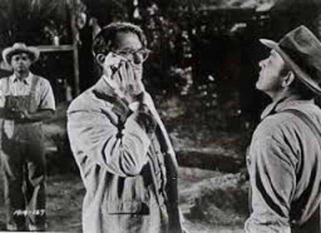 Bob Ewell spit in Atticus's face