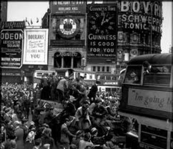 V-E Day, war ends in Europe