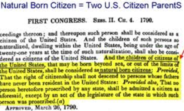 Naturalization Act of 1790