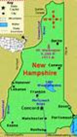 New Hampshire found by thomas hooker reason it was found because