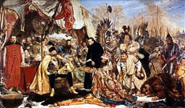 1582 г. – Подписание Ям Запольского перемирия России с Речью Посполитой.