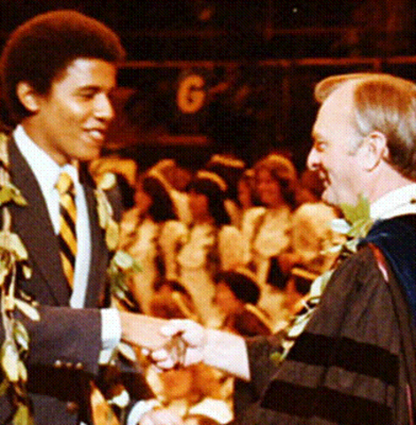 Obama sent back to Hawai to live with grand parents, he is 10 year old.