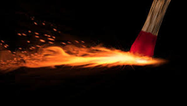 first self-igniting match